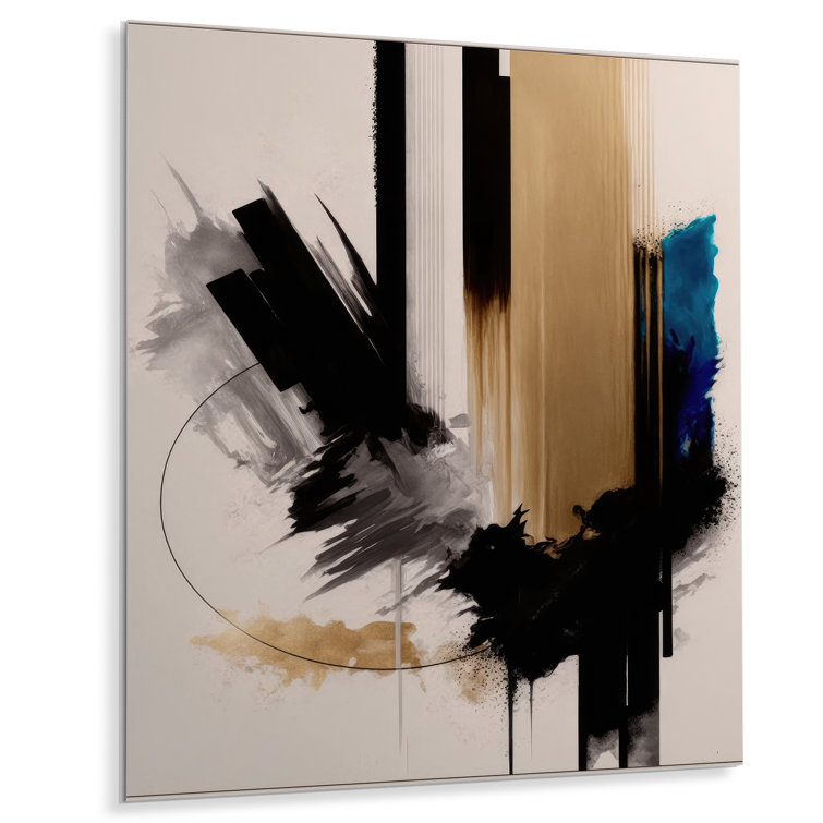 Ivy Bronx Blue Minimalist Abstract III Print Wayfair